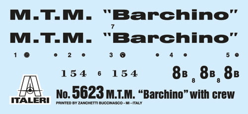 Italeri MTM Barchino with Crew 1:35 Scale 5623