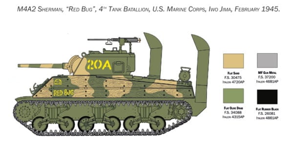 Italeri M4 Sherman US Marine Corps 1:35 Scale 6583