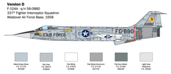 Italeri F-104 Starfighter A/C 1:32 Scale 2515