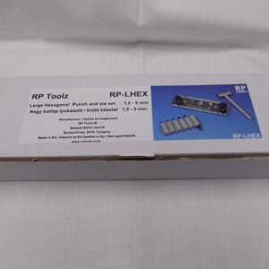 RP Toolz Large Hexagonal Punch and Die Set 1.5 - 5mm RP-LHEX RP-LHPD