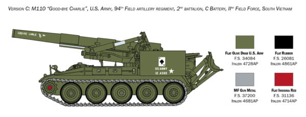 Italeri M110 Self Propelled Howitzer 1:35 Scale 6574