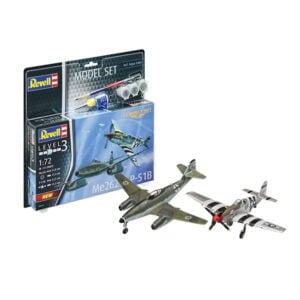 Revell Me262 and P-51B 1/72 Scale RVG 63711 Model Set