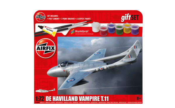 Airfix De Havilland Vampire T.11 1/72 Scale A55204A Starter Set