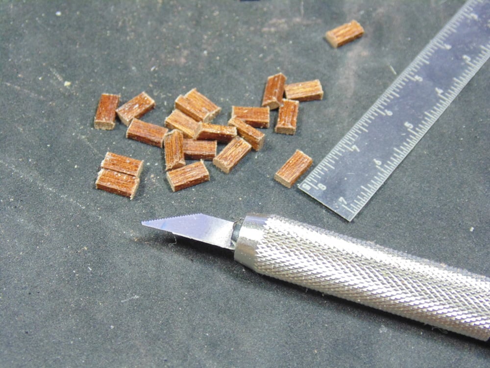 Wood Parts with Tamiya Razor Saw and Ruler