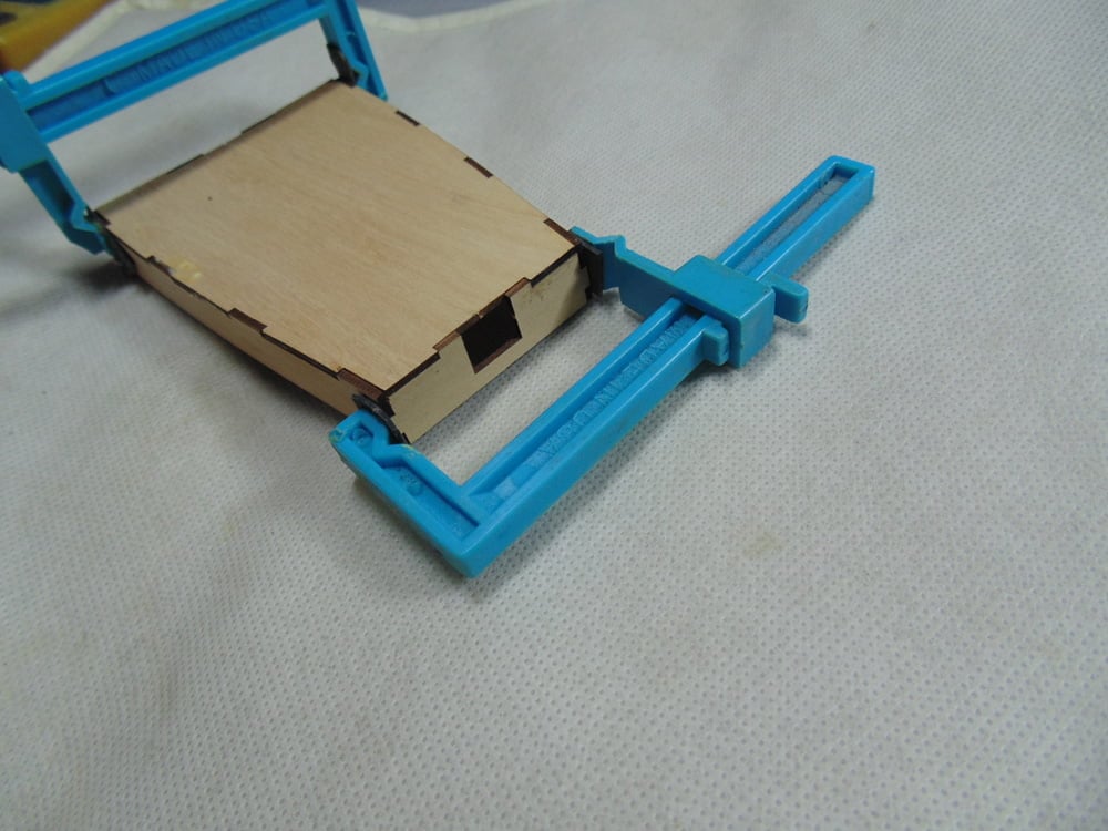Small F Clamps on Cabin Parts