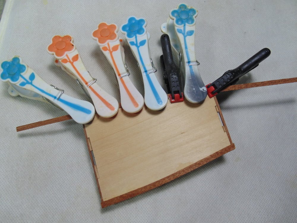 Multiple Clothes Clamps on Subsection