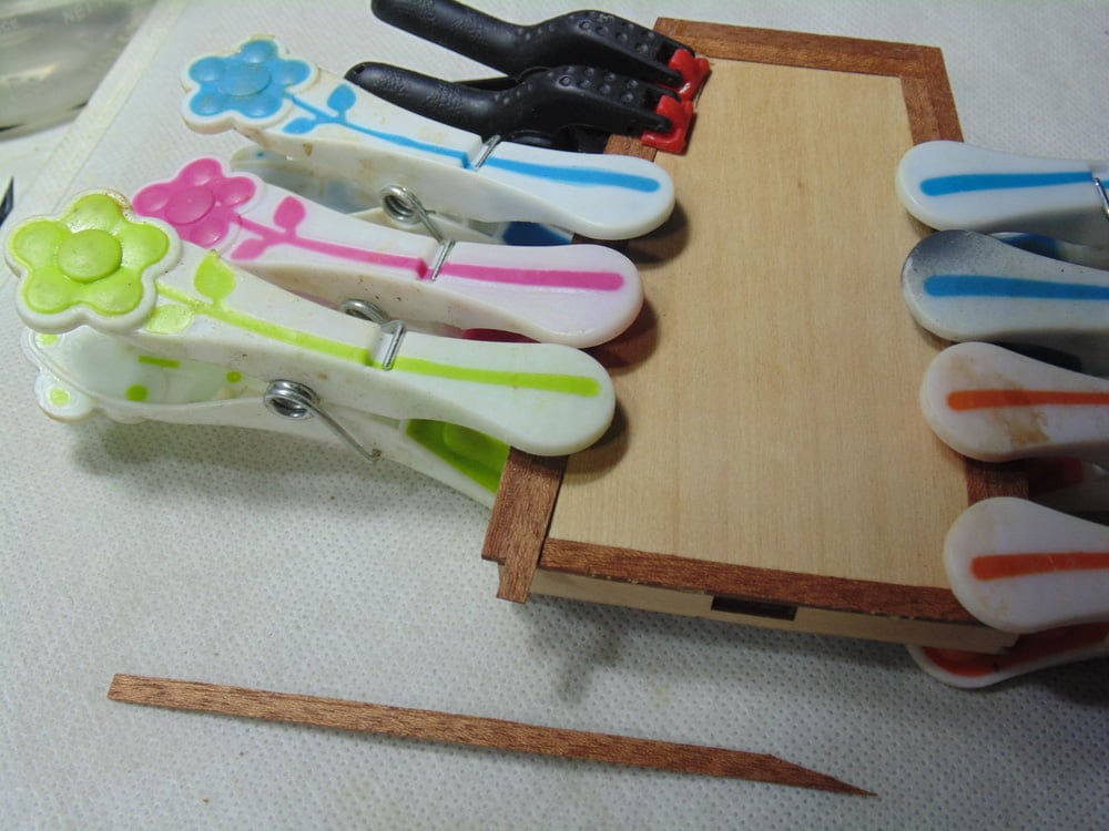 Clamps on Both Sides of Cabin Deck with Scrap Part