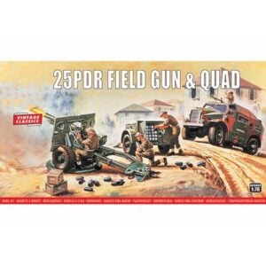 Airfix 25PDR Field Gun and Quad 1/76 Scale A01305V
