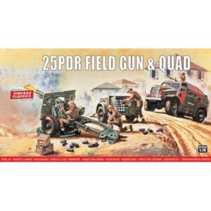 Airfix 25PDR Field Gun and Quad 1/76 Scale A01305V