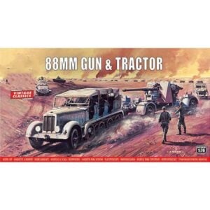 Airfix 88mm Flak Gun and Tractor 1/76 Scale A02303V