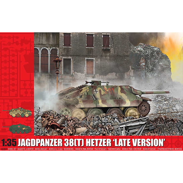 thumbnail image 2 of Airfix JagdPanzer 38(t) Hetzer Late Version 1:35 Scale Plastic Model Tank Kit A1353 2 of 6