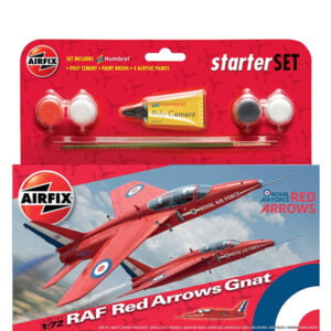 Airfix RAF Red Arrows Gnat 1/72 Scale A55105 Starter Set