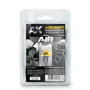 AK Interactive Aircraft Engine Effects Weathering Set AKI 2000