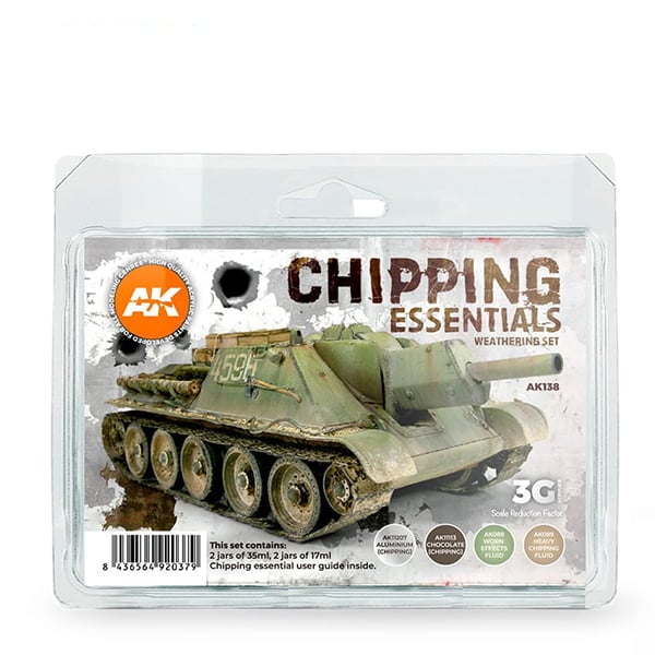 AK Interactive Chipping Essentials Weathering Set AKI 138