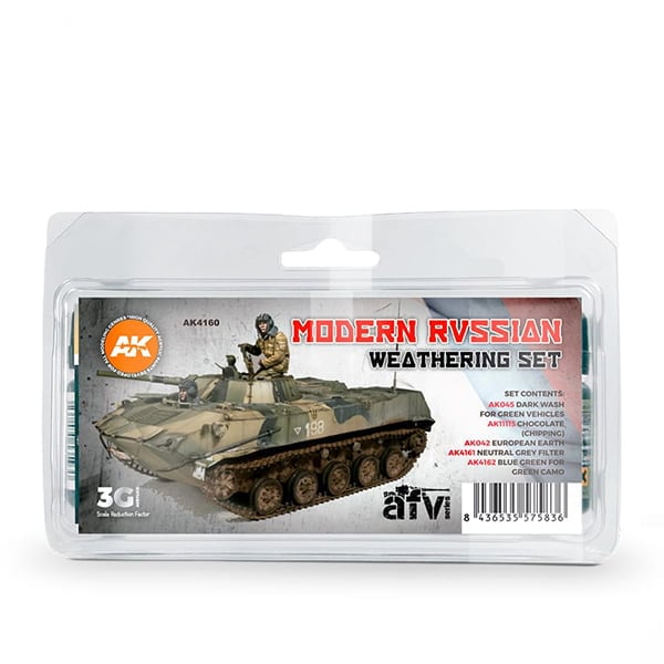 AK Interactive Modern Russian Weathering Set AKI 4160