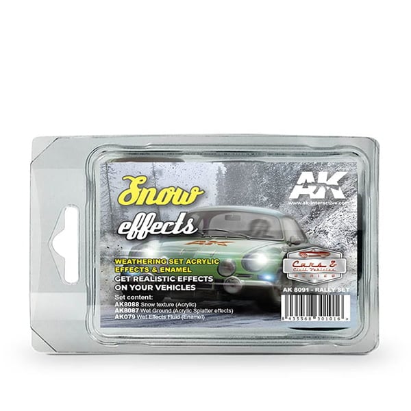 AK Interactive Snow Effect Rally Weathering Set AKI 8091