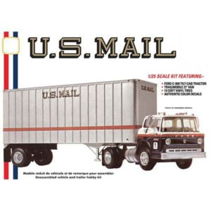 AMT Ford C600 US Mail Truck with USPS Trailer 1/25 Scale 1326