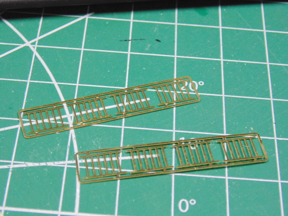 Brass grill tops on cutting mat