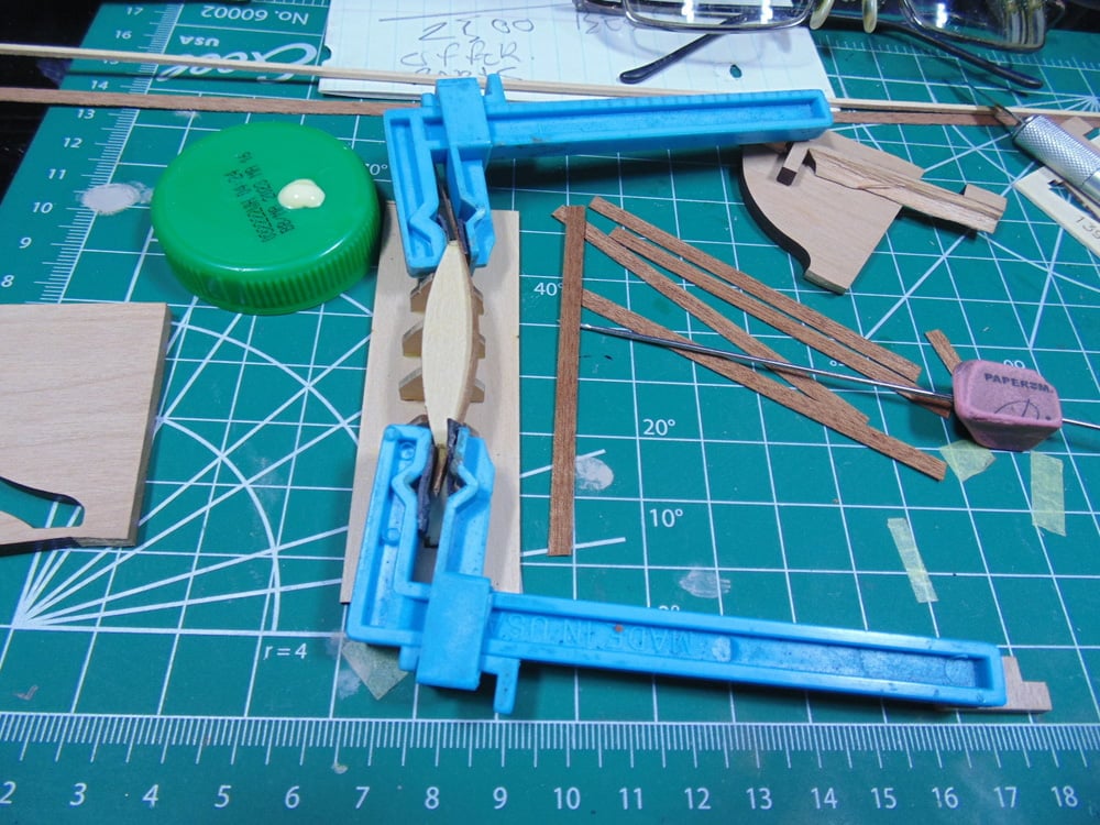 Blue Clamps on Side Plank
