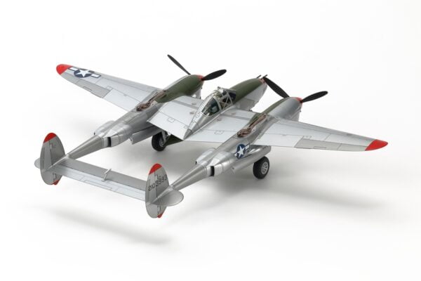 Rear View Tamiya Lockheed P-38J Lightning 61123