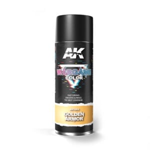 AK Interactive Wargame Golden Armor Spray Can 400ml AKI 1052