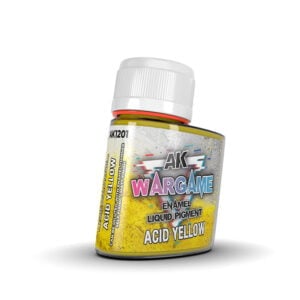 AK Interactive Wargame Enamel Liquid Pigments Acid Yellow 35ml AKI 1201