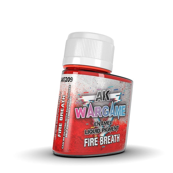 AK Interactive Wargame Enamel Liquid Pigments Fire Breath 35ml AKI 1209