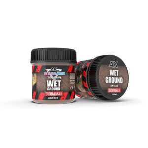 AK Interactive Wargame Battle Ground Terrains Acrylic 100ml Wet Ground AKI 1230