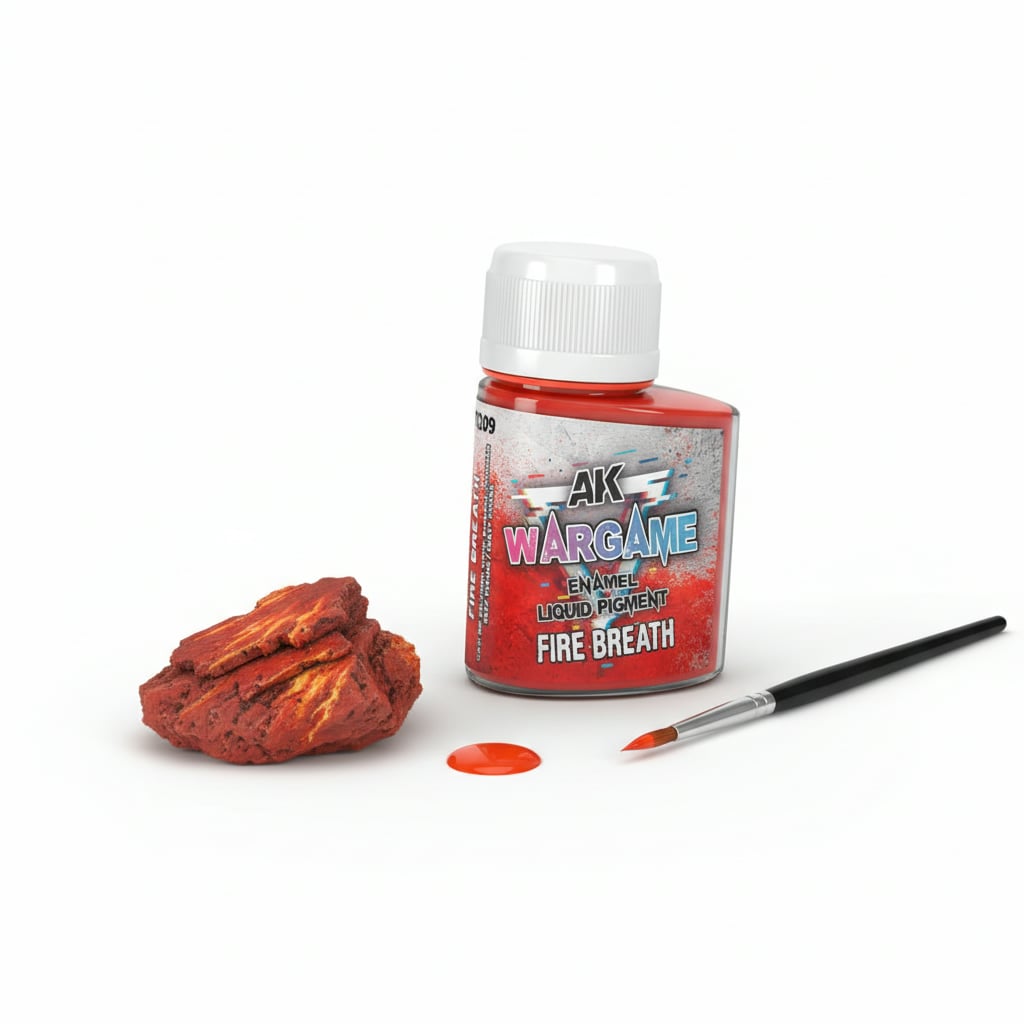 AK Interactive Wargame Enamel Liquid Pigments Fire Breath 35ml AKI 1209