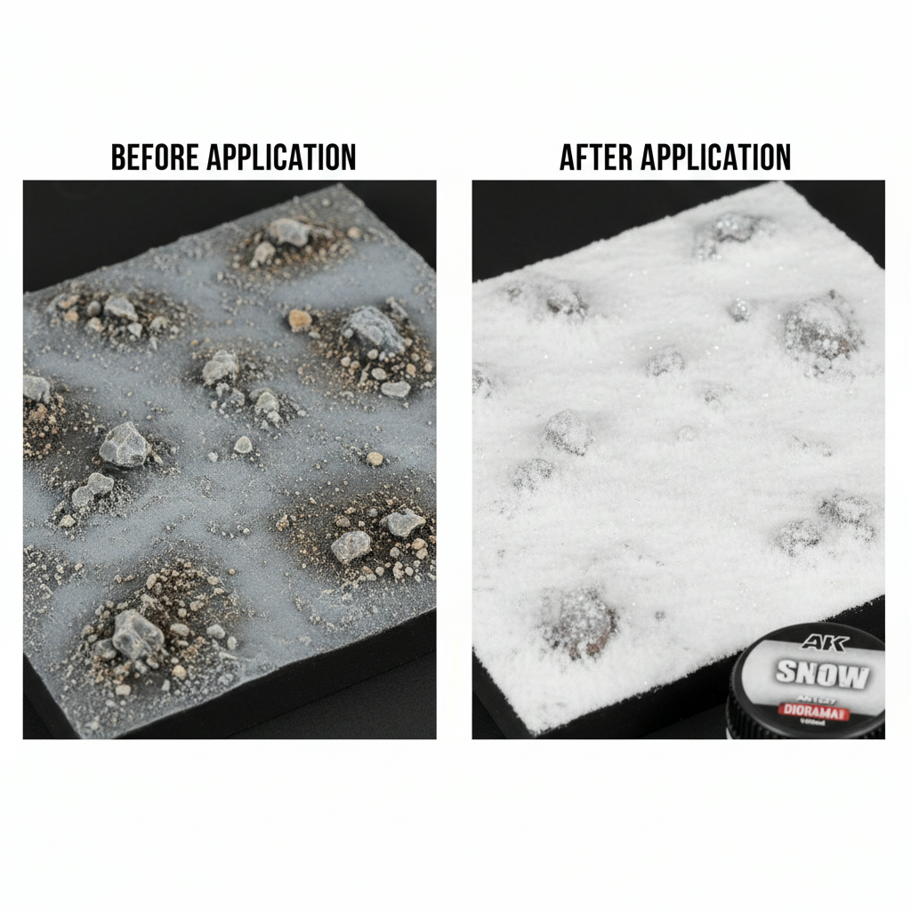AK Interactive Wargame Battle Ground Terrains Acrylic 100ml Snow AKI 1227