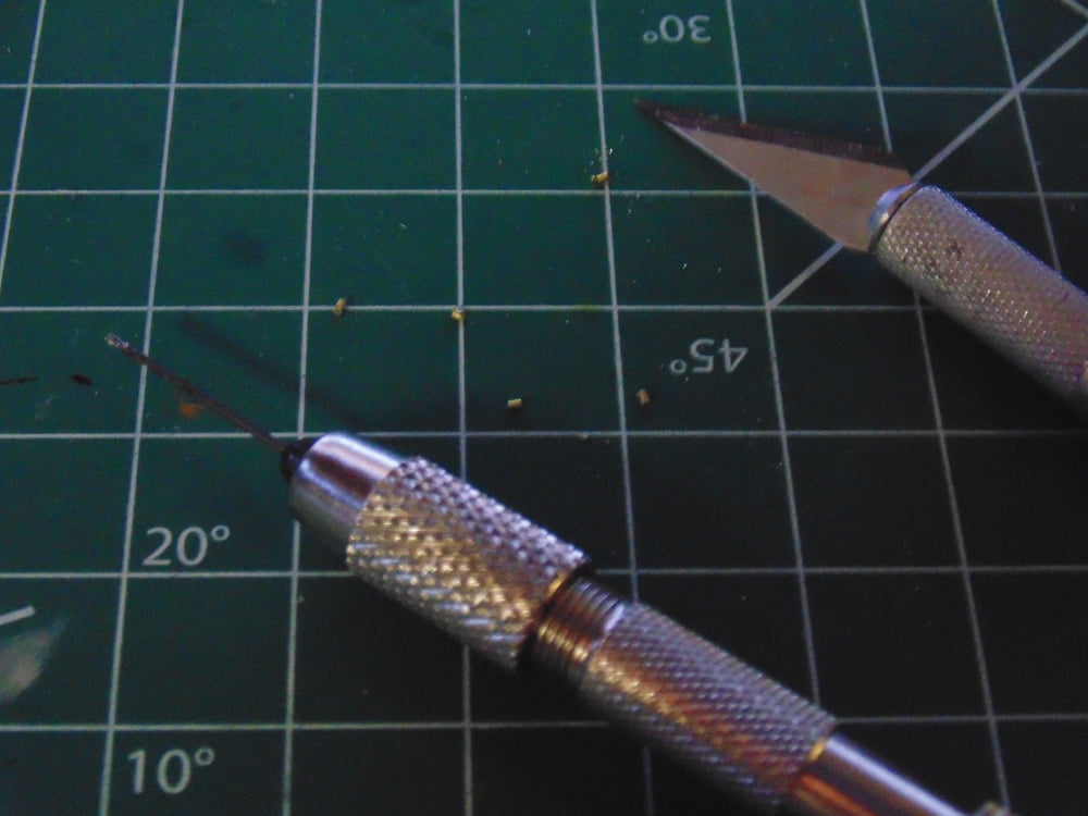 Drill with Tiny Brass Bits and Excel Blade