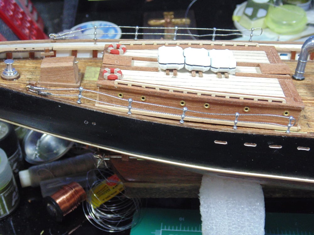 Aft Hand Rails in Place