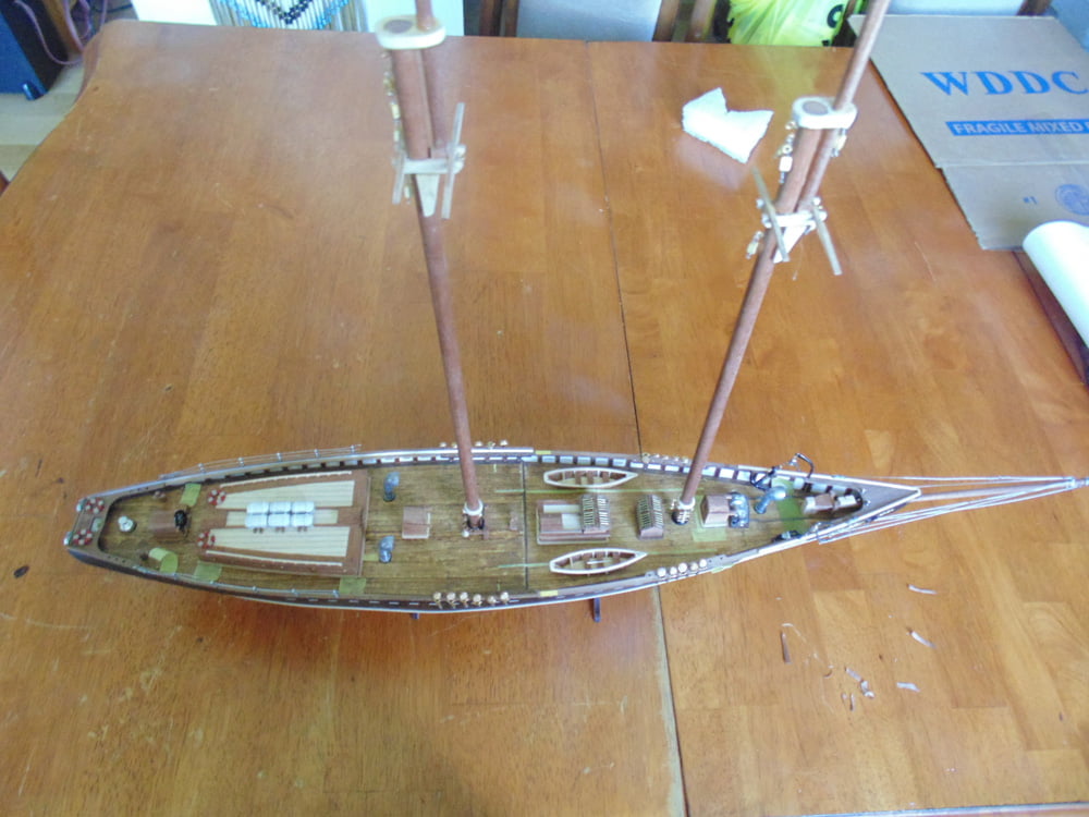Top view of masts installed