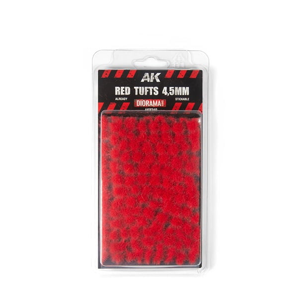 AK Interactive Red Stickable Wargame Tufts 4.5mm AKI 8240