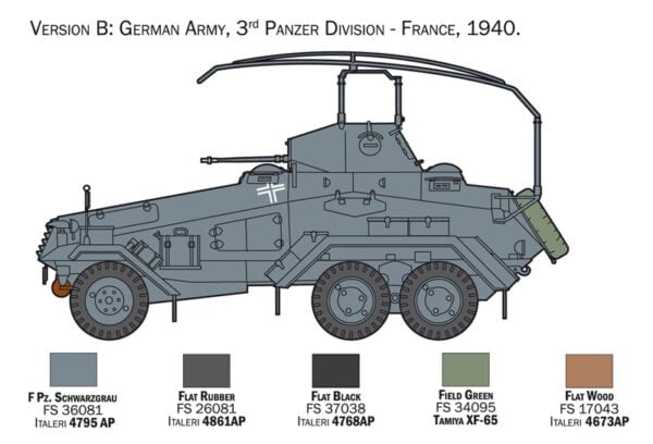 Italeri Sd. Kfz. 232 6 Rad 1/35 Scale 6433