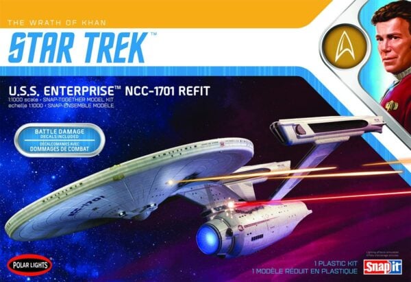 Polar Lights Star Trek USS Enterprise NCC-1701 Refit 1/1000 Scale 974