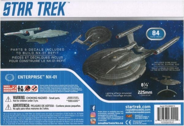Polar Lights Star Trek USS Enterprise NX-01 1/1000 Scale 966