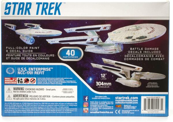 Polar Lights Star Trek USS Enterprise NCC-1701 Refit 1/1000 Scale 974