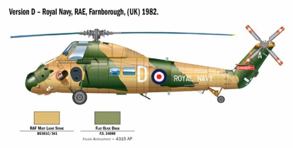 Italeri R Wessex UH.5 Helicopter Facklands 40th Anniversary 1/48 Scale 2720