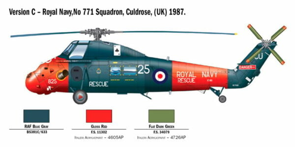 Italeri R Wessex UH.5 Helicopter Facklands 40th Anniversary 1/48 Scale 2720