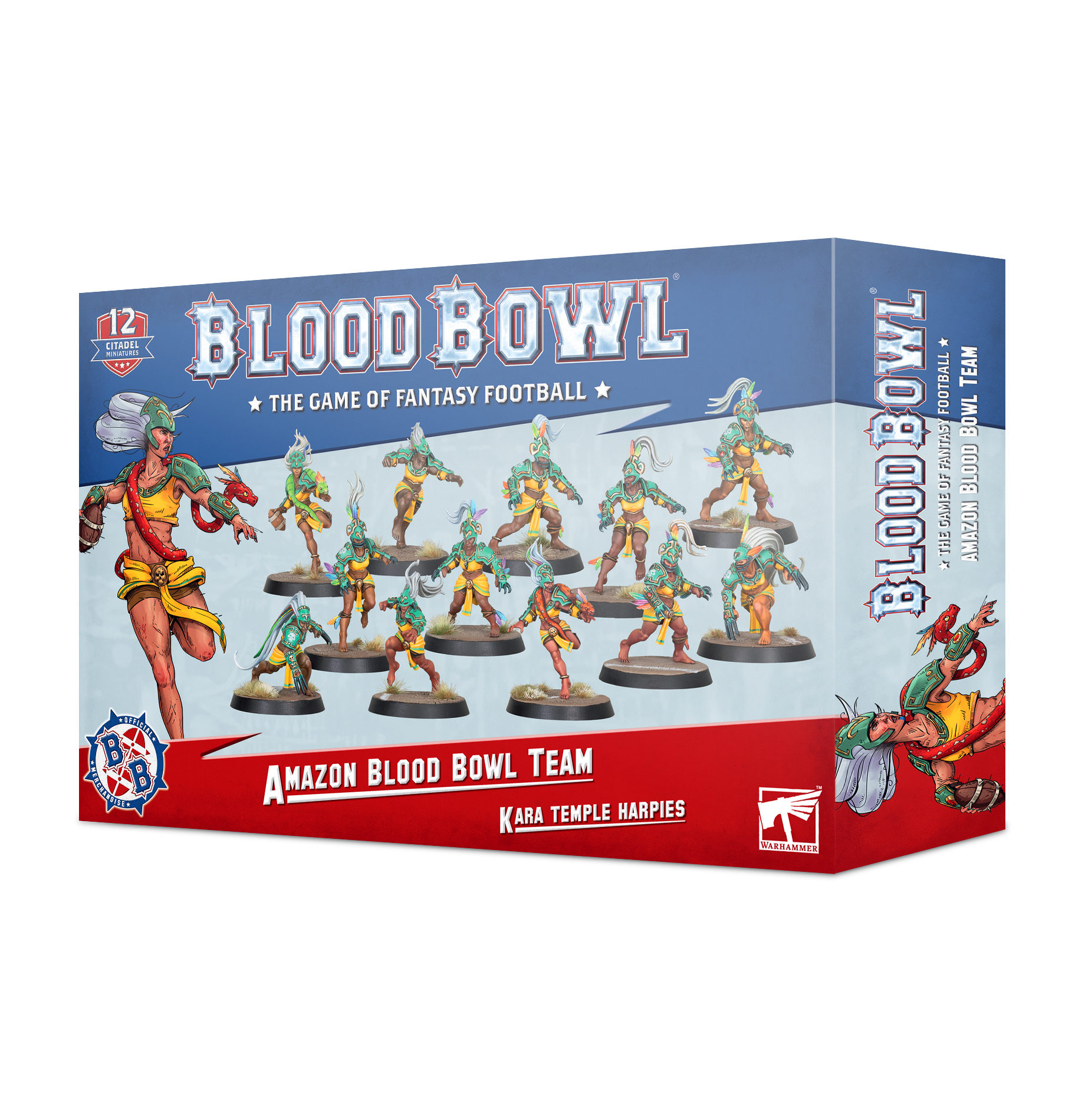 Blood Bowl Amazon Team Kara Temple Harpies Warhammer 202-26