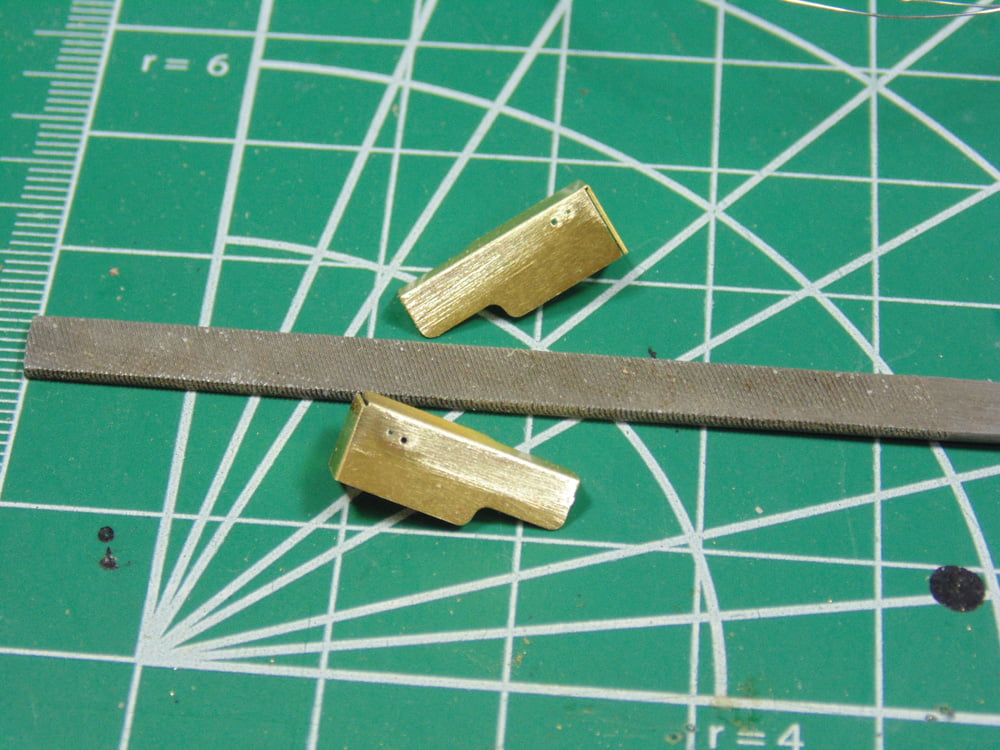 Brass parts between Vallejo mini file
