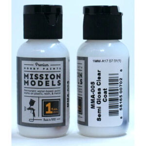 Mission Model Paints Semi Gloss Clear 30ml 1oz MMA-005