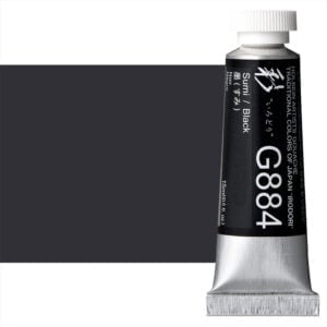 Holbein Artist Gouache Irodori Black / Sumi 15ml G884A