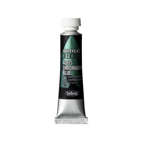 Holbein Acrylic Iridescene Chromashine Blue 5ml AC875