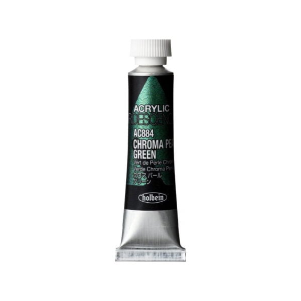 Holbein Acrylic Iridescene Chromashine Pearl Green 5ml AC884