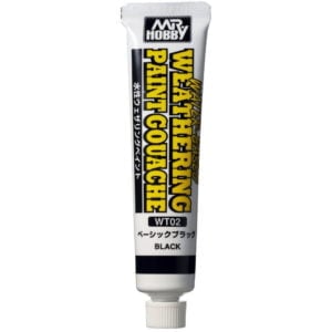 Mr Hobby Water-Based Weathering Paint Gouache Black 20ml WT02