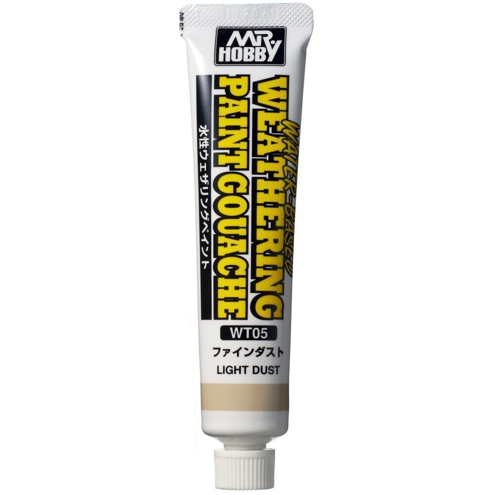 Mr Hobby Water-Based Weathering Paint Gouache Light Dust 20ml WT05