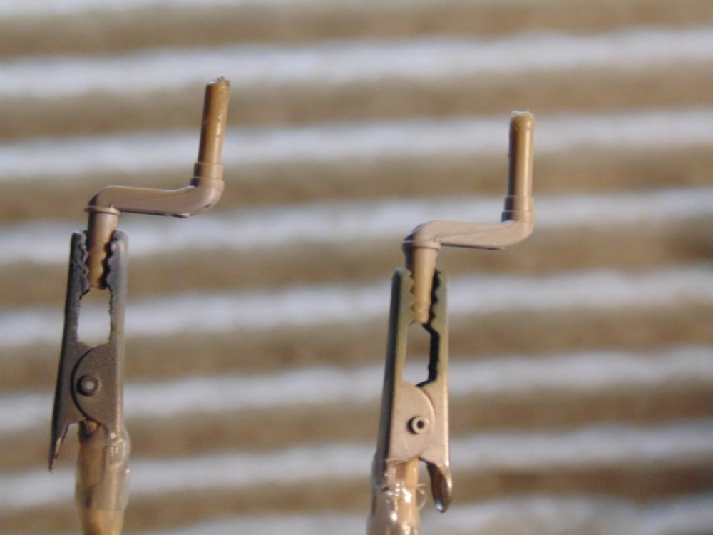 Suspension parts in the spray booth