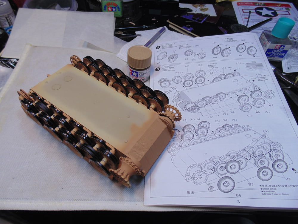 Unpainted hull belly